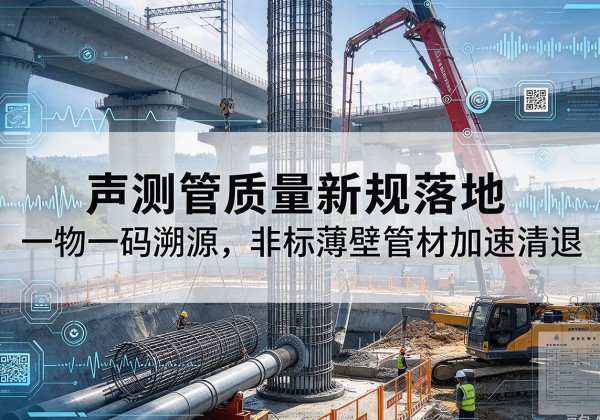 萝北声测管质量新规落地，一物一码溯源，非标薄壁管材加速清退